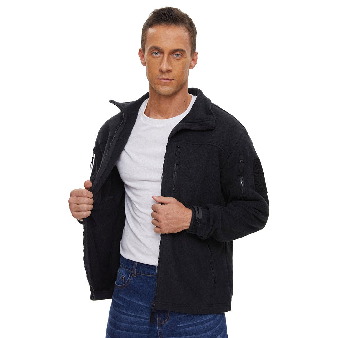🔥LAST DAY 50% OFF🍂Men's Tactical Fleece Jackets Full Zip Coat with Multi Pockets