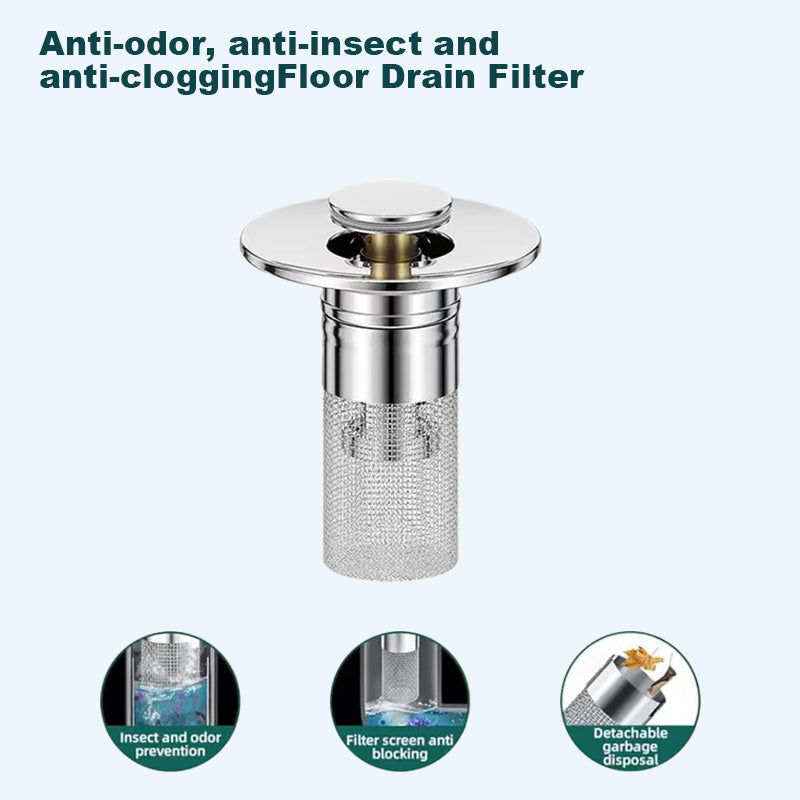 🏆Last Day Promotion 49% OFF🏆Pop Up Sink Drain Strainer--🛀Removes odors and prevents blockages