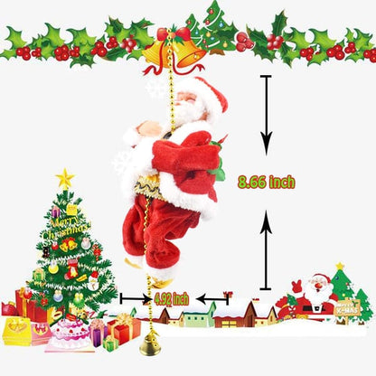 🔥 Start preparing now-Up to 50% OFF 🎄Electric Chimney Climbing Santa Claus Musical Toys