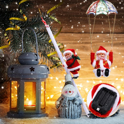 🔥 Start preparing now-Up to 50% OFF 🎄Electric Chimney Climbing Santa Claus Musical Toys