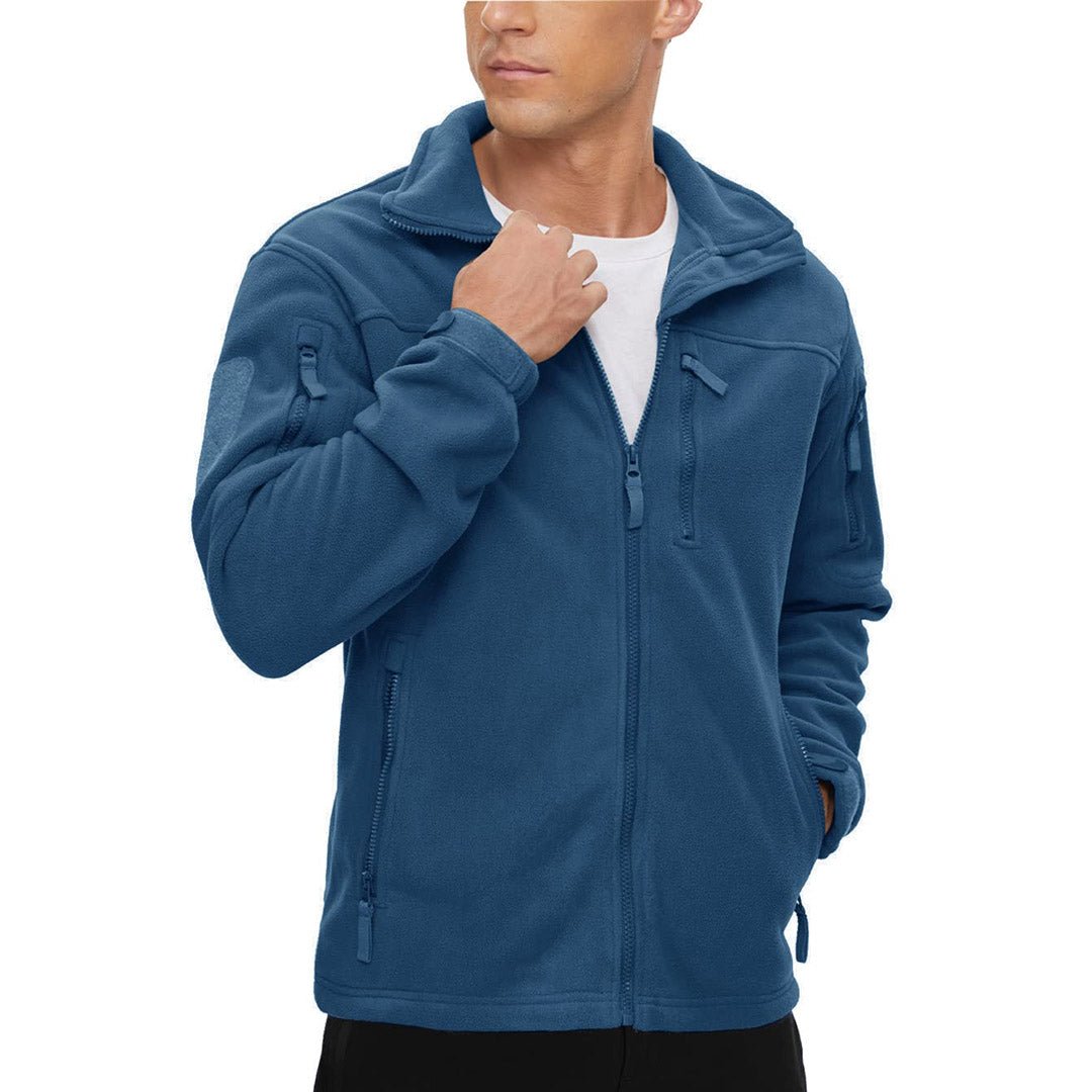🔥LAST DAY 50% OFF🍂Men's Tactical Fleece Jackets Full Zip Coat with Multi Pockets