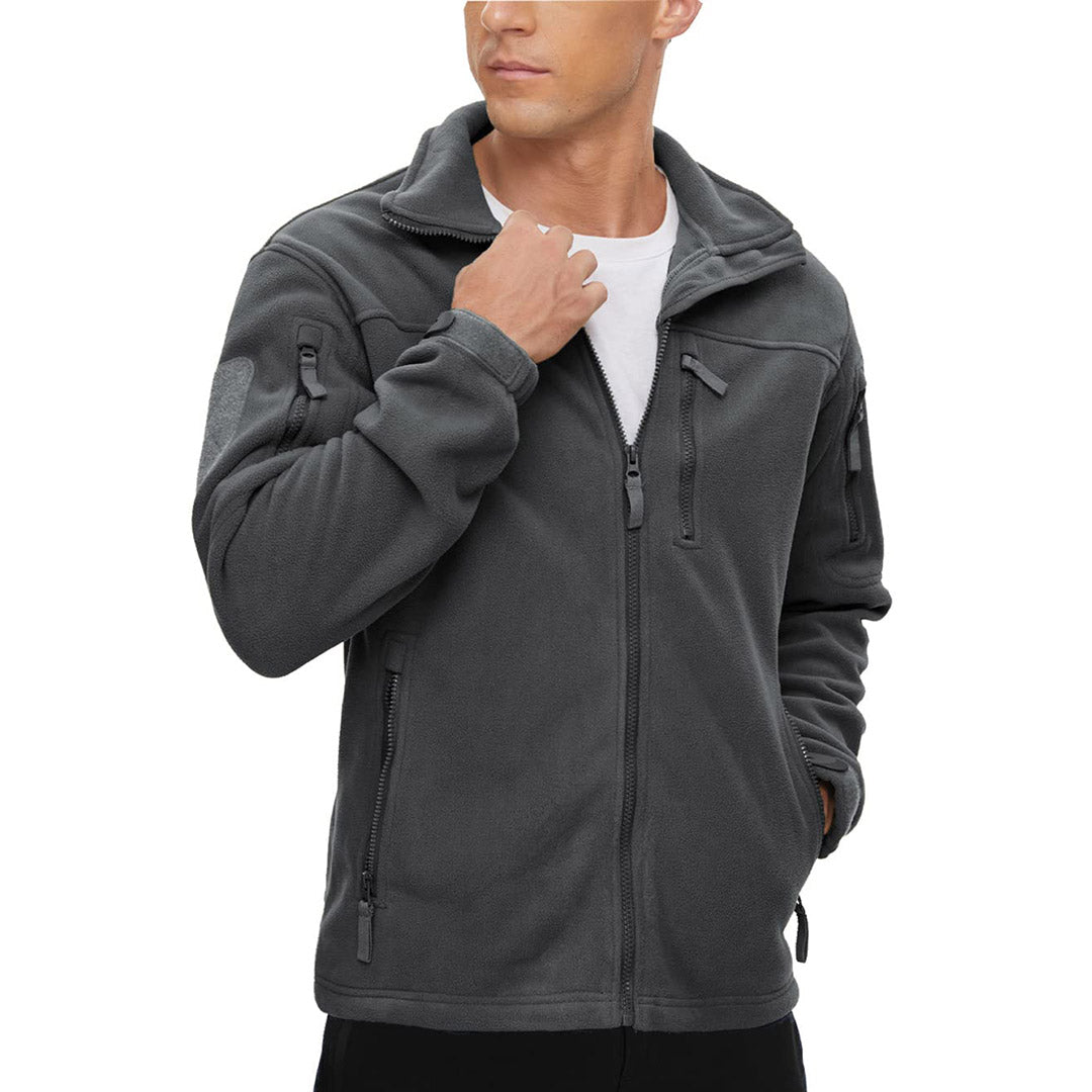 🔥LAST DAY 50% OFF🍂Men's Tactical Fleece Jackets Full Zip Coat with Multi Pockets