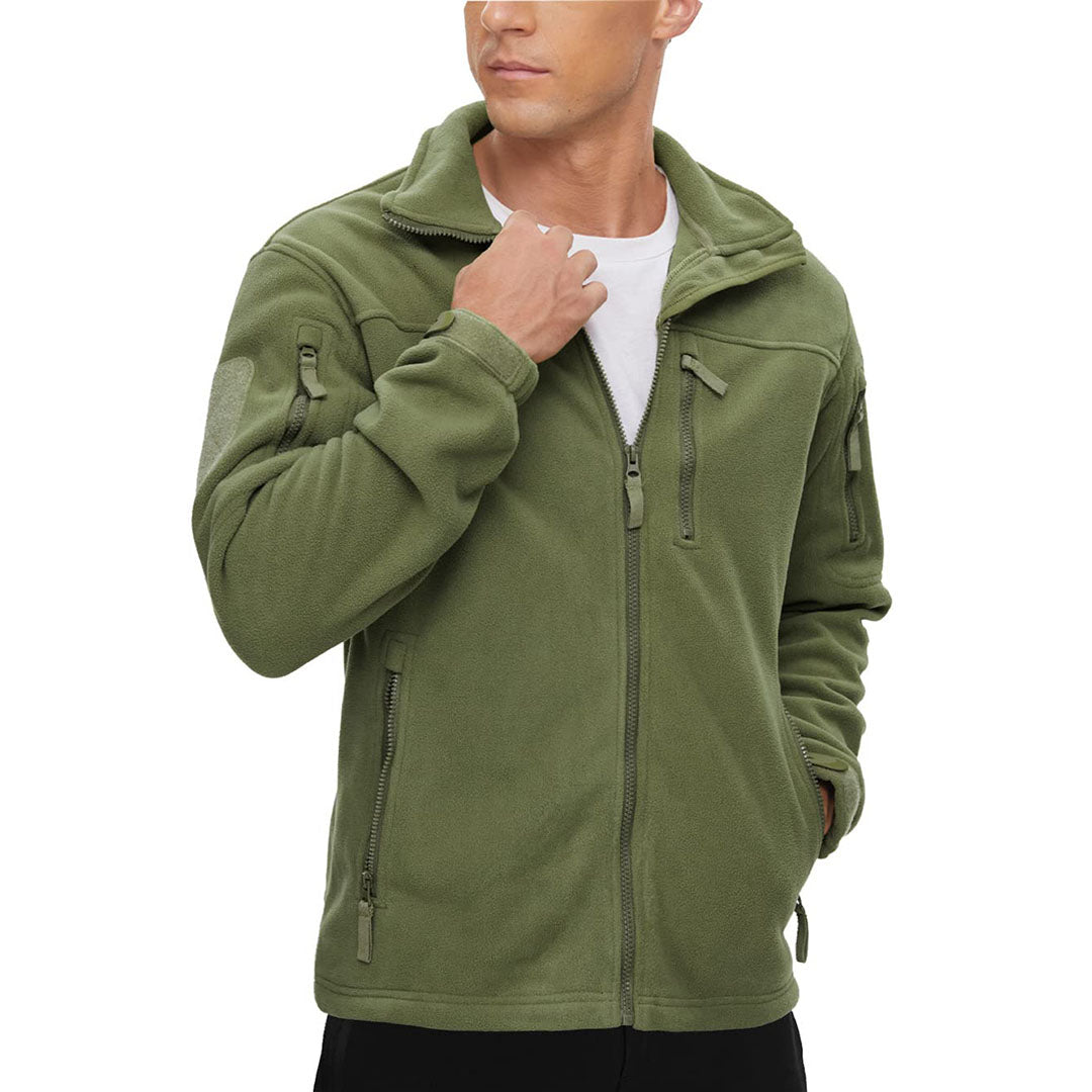 🔥LAST DAY 50% OFF🍂Men's Tactical Fleece Jackets Full Zip Coat with Multi Pockets